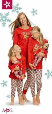 Nuevo en Paquete ~ Pijama American Girl Holiday Dreams ~ MUJERES Talla S (4-6) = Niñas Talla 12-14 Foto 1 de 4