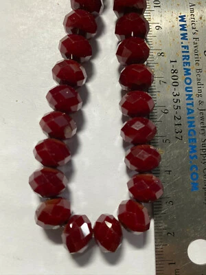Chinarovski Faceted Glass Crystal Rondelle Space Beads 10mm x 8mm - Image 1 of 4