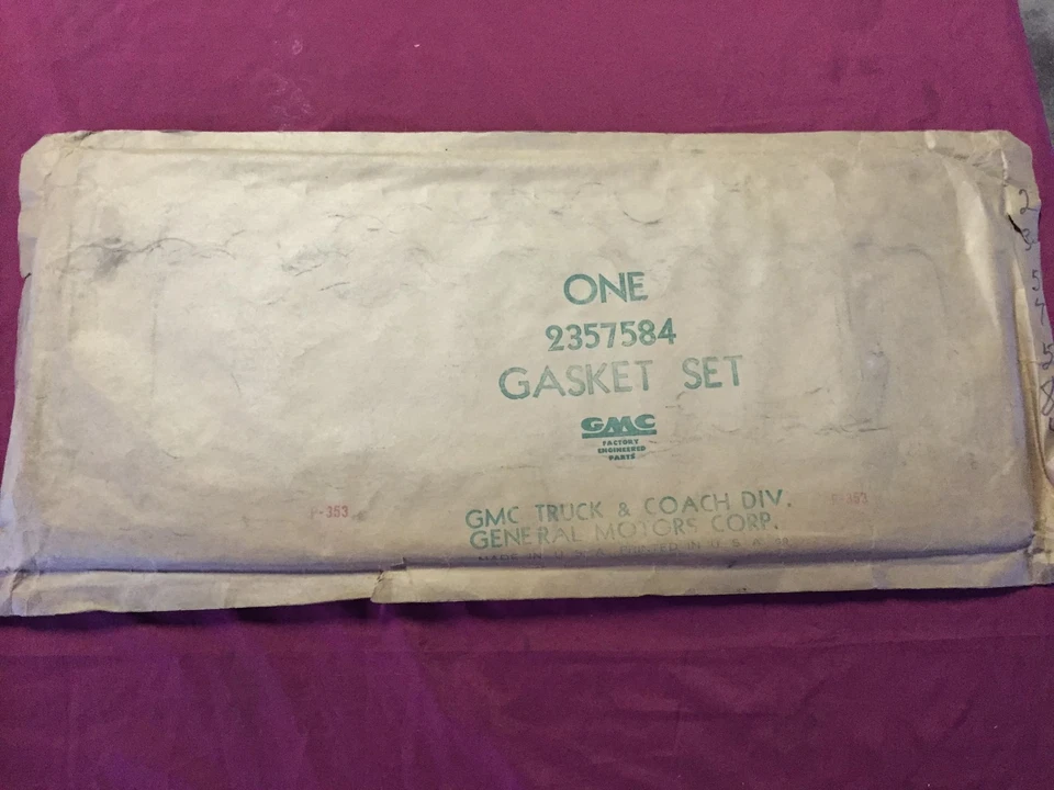 JUEGO DE JUNTAS DE MOLIENDA DE VÁLVULA CHEVROLET GMC NUEVO DE STOCK GM 2357584 288 316 336 347 324 370 Foto 1 de 1