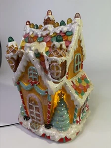 Mark Roberts Large Gingerbread House Lit 12"H Rare! Mint! - Picture 1 of 9