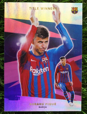 2021 Topps Barcelona Team Set Title Winners Gerard Pique  41/99 - Image 1 of 2