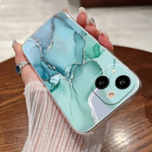 For iPhone 15 14 13 12 Pro Max 11 Shockproof Slim Matte Marble Phone Case Cover - Picture 1 of 21