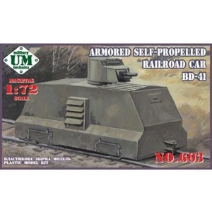 UMT 603 Plastik Modellbausatz Maßstab 1:72 Panzer Selbstfahrender Eisenbahnwagen BD-41 - Bild 1 von 24