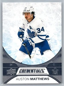 Credenciales de cubierta superior 2021-22 #5 Auston Matthews Toronto Maple Leafs - Imagen 1 de 2
