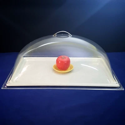 Bandeja para servir alimentos Cambro 22" 83-1 con cubierta transparente de exhibición de cúpula despegable Foto 1 de 4