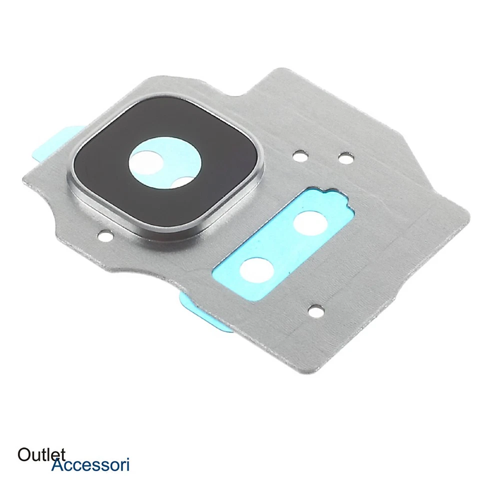 Vetro Camera Fotocamera Posteriore Samsung Galaxy S8 PLUS G955 SILVER + Cornice - Immagine 1 di 1