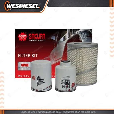 Sakura 4WD Filter Service Kit fits Toyota Hilux LN40 LN56 LN65 LWB Refer RSK22 - image 1 of 2