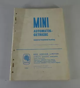 Manual de Taller BMC Austin Mini Transmisión Automática Stand 1966 - Imagen 1 de 6