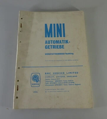 Manual de Taller BMC Austin Mini Transmisión Automática Stand 1966 - Imagen 1 de 4