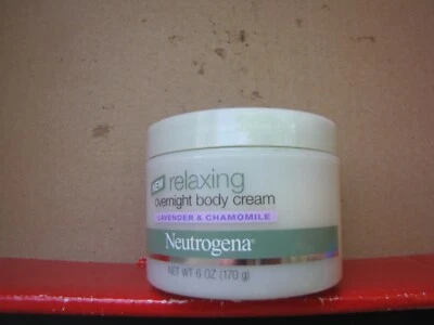 NEUTROGENA CREMA CORPORAL RELAJANTE DURANTE LA NOCHE LAVANDA MANZANILLA 6 OZ RARA DIFÍCIL DE ENCONTRAR Foto 1 de 2