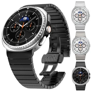 Titanium Metal Band For Samsung Galaxy Watch 8/Classic/Ultra 47mm Business Strap - Picture 1 of 42