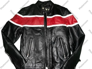 Hot Leathers Mens Leather Racing Motorcycle Jacket with Zip Out Lining Size XS - Picture 1 of 3