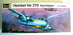 ANCIEN KIT REVELL 1/72 ème HEINKEL He 219 NACHTJAGER 1966 COMPLET - Imagen 1 de 4