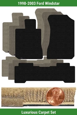 Lloyd Custom Luxe коврик комплект для 1998-2003 Ford Windstar (3 штуки) #M4L - Изображение 1 из 4