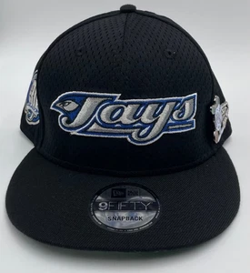 New Era Toronto Blue Jays Black Snapback Hat Cap Post Up Pin 30th Anniversary - Picture 1 of 5