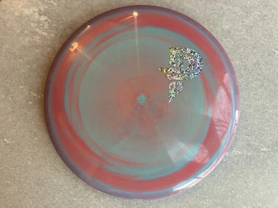 Discraft Paige Pierce Signature Buzzz-Ultra Swirly Pink & Blue w Silver Shatter - Image 1 of 4