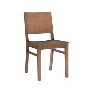 Linon Home Decor Harpe Natural Brown Wood Dining Side Chair Set of 2 - Picture 1 of 11