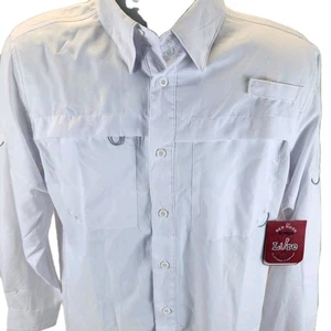 Red Hook Angelhemd Herren Small UPF 40 Woven Weiß Kurzarm Belüftet Neu  - Bild 1 von 8