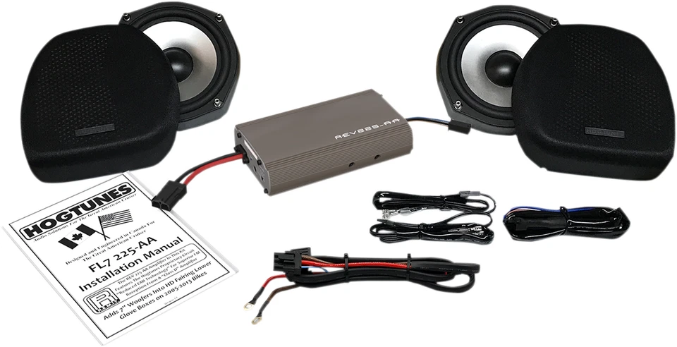 Hogtunes - FL7 225-AA - Kit de woofer/amplificador de 7" - Carenado inferior Foto 1 de 1