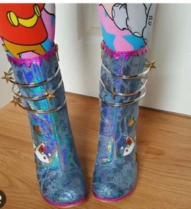 Irregular Choice Luxovious Rowena Boots Rare Bnib - Picture 1 of 11