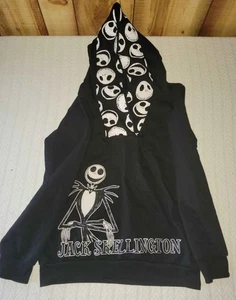 Nightmare Before Christmas Jack Skellington Hooded Sweatshirt Girls Size 14/16 - Picture 1 of 5