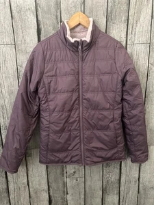 Athleta Mädchen warme + flauschige Wendejacke, Gr. XL 14 dunkelhimmelsviolett - Bild 1 von 4