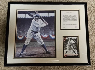 Litografía de la colección Cooperstown 1992 Babe Ruth enmarcada (R) Foto 1 de 4