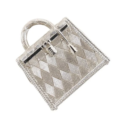 Colgante HERMES Curio Jite Kelly Top Plateado Metálico 29,2 g Mujer Foto 1 de 4