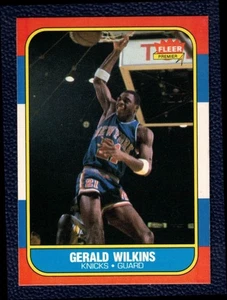 1986 Fleer #122 ~ Gerald Wilkins ~ Rookie RC ~ NM-MT ~ Sharp ~ Knicks - Bild 1 von 2