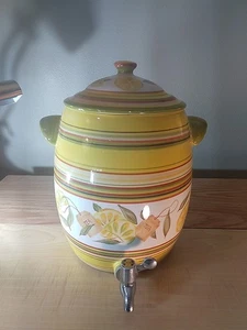 Tabletops Lifestyles Zitrone Teespender handbemalt & Handarbeit Keramik 3Gal Chp - Bild 1 von 17