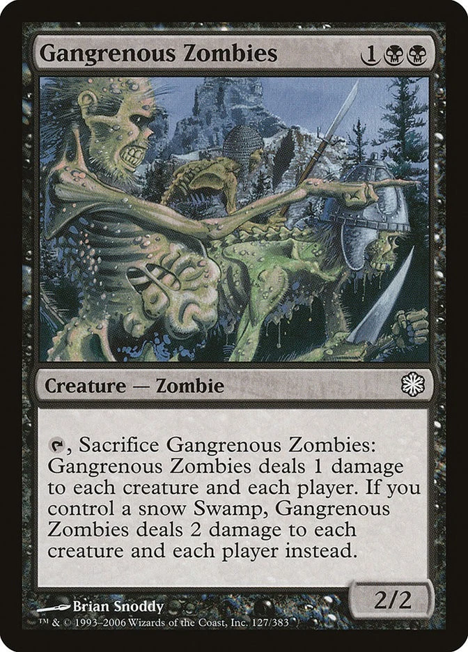 MTG Gangrenous Zombies  - Coldsnap Reprints #127 - Image 1 of 1