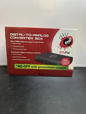 Receptor DTV Pal Plus Caja Convertidor TV Digital a Analógico con Control Remoto. Guía Foto 1 de 4