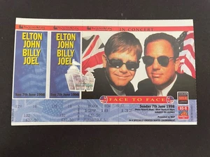 Elton John And Billy Joel Ticket Wembley Stadium 1998 Complete - Imagen 1 de 1