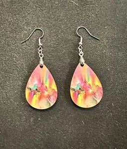 Damen Sublimation Holz Ohrhänger Western Design - Bild 1 von 1