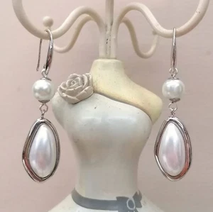 Orecchini argento 925, Perla E Cabochon Perla - Foto 1 di 1
