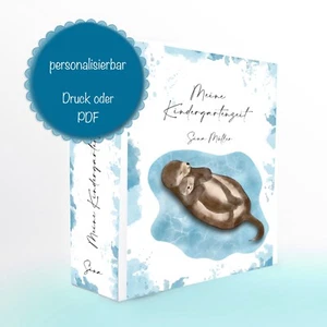 Kindergartenordner personalisiert Design Otter - Bild 1 von 4