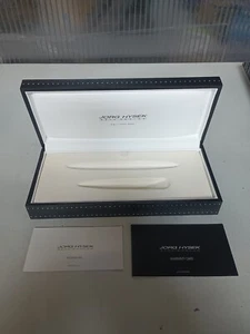 Jorg Hysek Palladium Pen with Black leather Pen Case No Pen - Picture 1 of 9