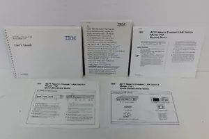 IBM 8271 NWAYS ETHERNET LAN SWITCH MODEL 712 MANUAL & QUICK REERENCE GUIDE - Picture 1 of 3