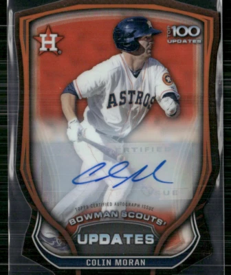 Colin Moran 2015 Bowman Top 100 Update Orange Die Cut Auto 14/25 - Image 1 of 2