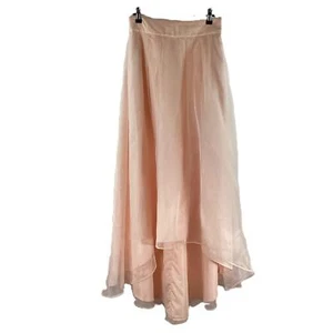 Coast Iridessa Pastel Pink Organza High Low Maxi Occasion Skirt UK 10 - Picture 1 of 5