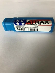 End Mill Tool Atrax 13/32" Diam, 1" LOC, 7/16" Shank Diam, 2-3/4" OAL, 4 Flute, - Picture 1 of 2