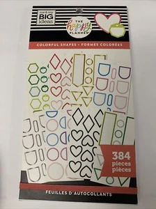 The Classic Happy Planner Forme Colorate Confezione Valore Adesivi 384 NUOVO - Foto 1 di 2
