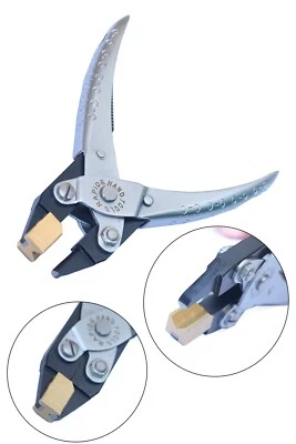 Плоскогубцы параллельного действия ювелирные изделия бант закрытие V-образный 14 см латунь челюсти кольцо формирования - Изображение 1 из 3