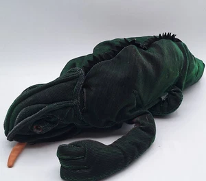 Marioneta de mano de felpa Folkmanis camaleón lagartija, ojos verdes iridiscentes - Imagen 1 de 3