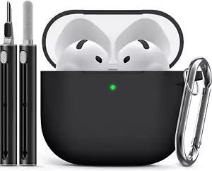 For Airpods 4 Case Cover 2024 with Cleaner Kit,Soft Silicone Protective Case for - Picture 1 of 12