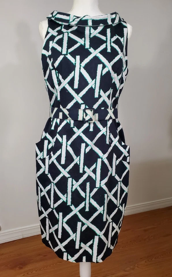 David Meister Women's Dress, 97% Cotton, US Size 10 - Image 1 of 4