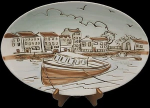 Boot Haus Design Spektrum Designz Küste Skizze Platte Platte 14" Keramik Meer - Bild 1 von 9