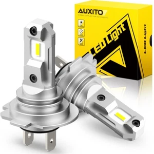 2X AUXITO H7 LED Headlight Bulb Kit High/Low Beam 6500K Super White CANBUS Y - Picture 1 of 10