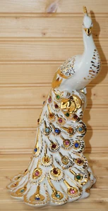 Capodimonte Italia Polaris Cristales Swarovski Pavo Real, 12" LE #88/500 (S21) - Imagen 1 de 21