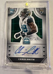 Chris Smith 2015 Crown Royale Football Rookie Aqua Auto Card /5 Jaguars ๐ - Picture 1 of 2